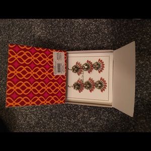 Stella and Dot Coral Cay Earrings